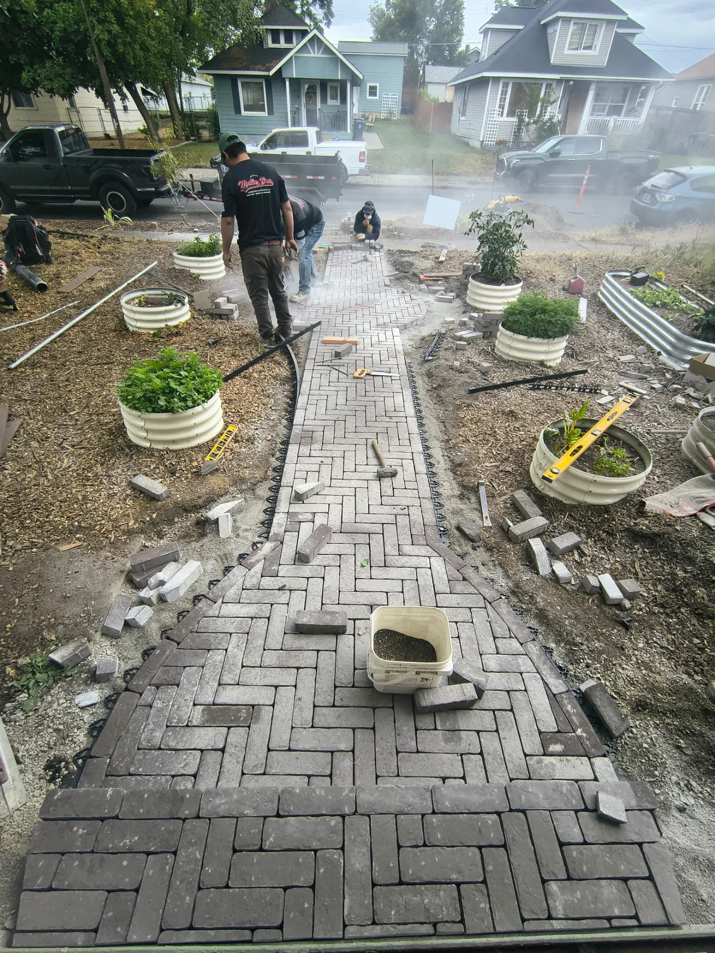 Crew at work